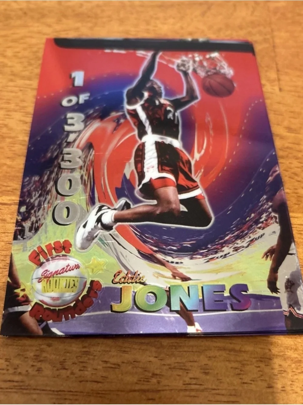 1995 Signature Rookies Bonus Promo Eddie Jones Rookie Card Foil #J6 1 Of 3,300